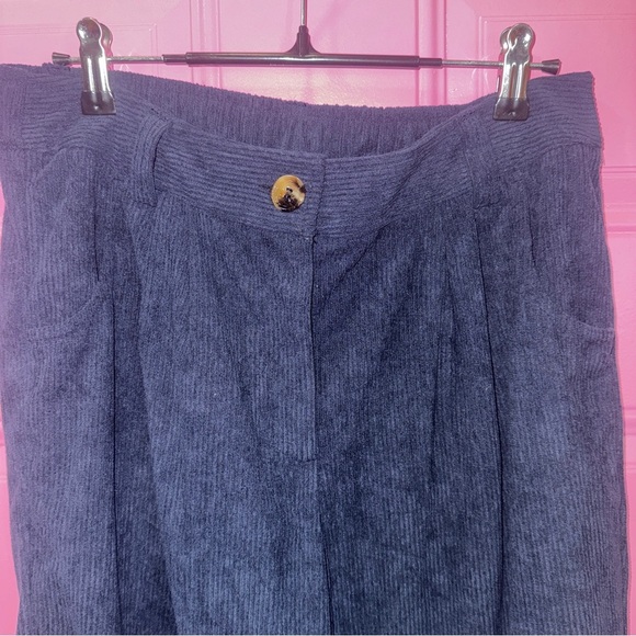 HALARA Navy Blue Corduroy Pants - Picture 2 of 4